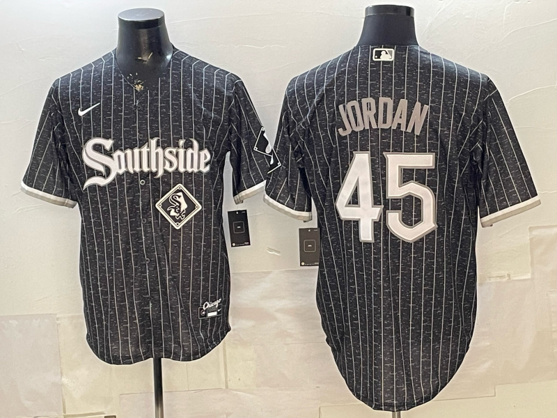 Men Chicago White Sox #45 Jordan black Nike MLB 2026 jersey 2603005